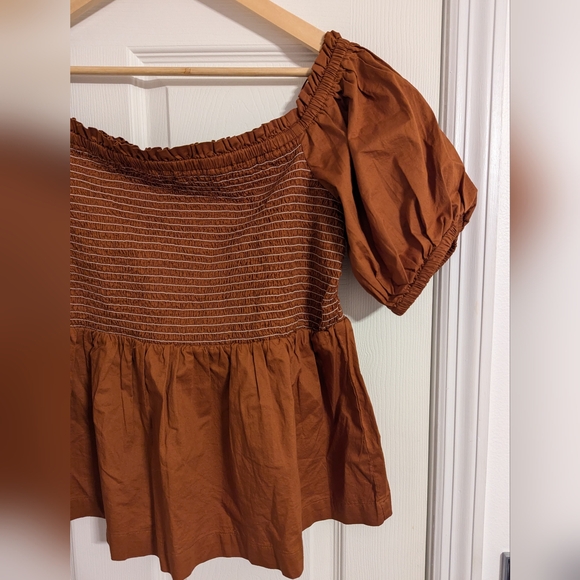 Old navy brown top boho hippie size XL - Picture 2 of 6